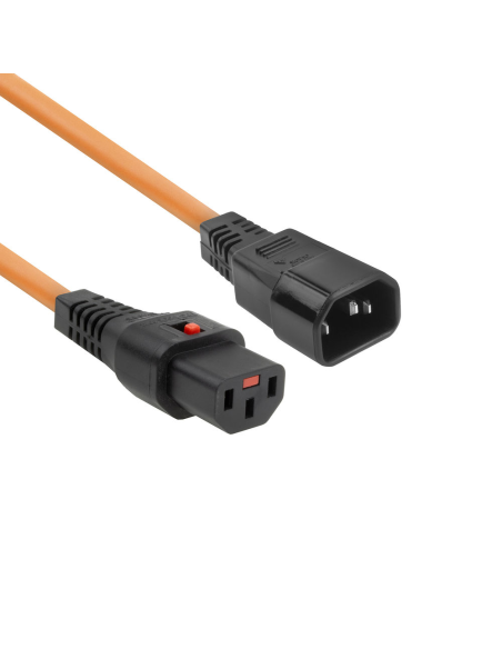 
AK5038 Cable Extension C13 a C14  3 m Naranja   C13 IEC Lock PC942
