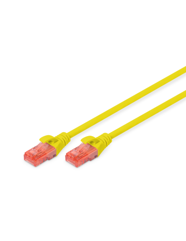 
DK-1617-0025/Y DIGITUS - Latiguillo CAT 6, U-UTP,  0.25 m, Amarillo, LSZH. La categoría 6 se puede identificar fácilmente gra