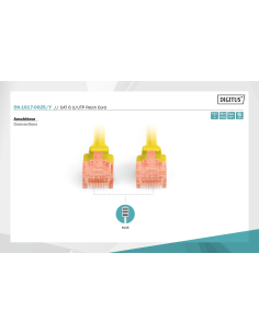 
DK-1617-0025/Y DIGITUS - Latiguillo CAT 6, U-UTP,  0.25 m, Amarillo, LSZH. La categoría 6 se puede identificar fácilmente gra 2