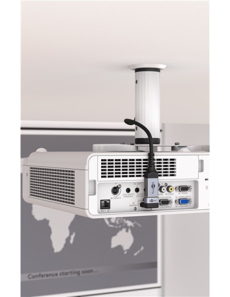 
72009 GOOBAY - Adaptador HDMI Hembra a HDMI Macho Codo 90°  Vertical, 8K/60Hz Goobay plastico Metal