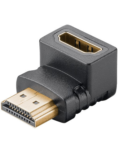 
65749 GOOBAY - Adaptador HDMI Hembra a HDMI Macho Codo 270°  Vertical, 8K/60Hz Goobay