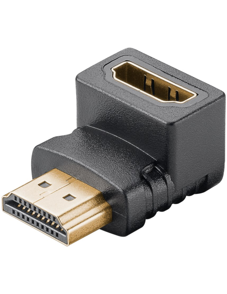 
65749 GOOBAY - Adaptador HDMI Hembra a HDMI Macho Codo 270°  Vertical, 8K/60Hz Goobay