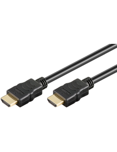 
61159 Cable HDMI A-A  2 metros Negro 4K 60 Hz (2160p) 18 Gbit/s Series 2.0 CCS Bulk
