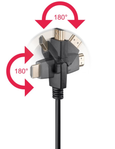 
Cable con los dos Conectores articulado