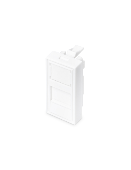 
DN-93802-1-SH 22,5x45mm Tapa de 1 puerto con campo de etiquetado transparente para DN-93802-5, contenido: 1x tapa, RAL9003