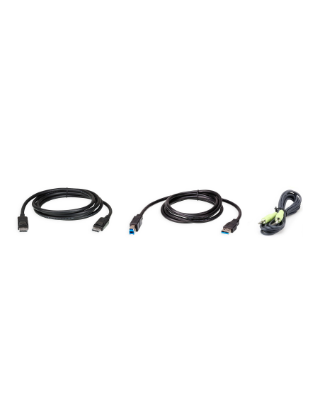 
2L-7D02UDPX3 Kit de cable KVM DisplayPort USB de 1.8m   ATEN-2L-7D02UDPX3