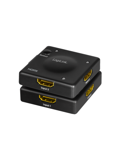 
HD0041 LOGILINK - Conmutador 3x1 HDMI  3x1 1080p/60Hz Mini Logilink