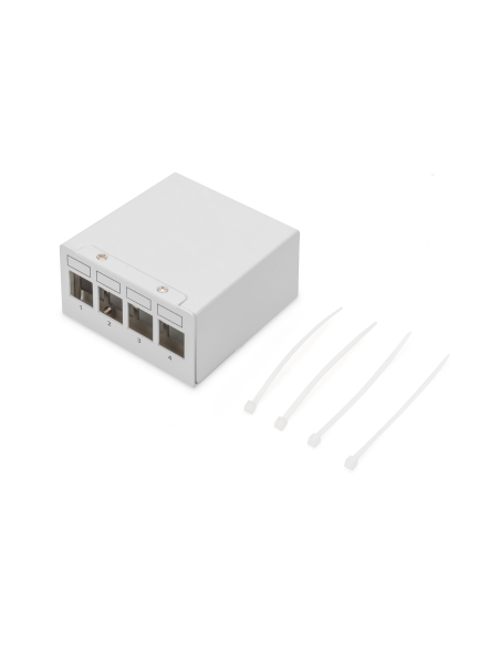 
DN-93714 Caja de Punto de Consolidacion para 4 Keystone Digitus Apantallado Sobremesa