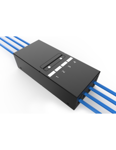 
DN-93708-4 Caja de Punto de Consolidacion para 4 Keystone Digitus Metal con gestor de cables inteligente