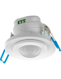 
71362 Detector de movimiento por infrarrojos
 montaje empotrado en techo, 360°, alcance de 8 m, interior IP20 apto led