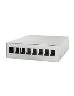 
NP0093 Caja de Punto de Consolidacion para 8 Keystone Metal Sobremesa , pared o carril DIN