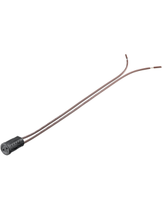 
9133  Portalámparas G4 con cable doble
Máx. 100 W/24 V (CC), cable de 0,15 m, PPS 50 Unidades