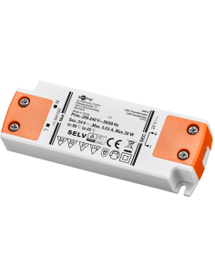 
30612 Transformador LED de 24 V (CC), 20 W 
Para LED de hasta 20 W de carga total y tensión continua de 24 V (CC)