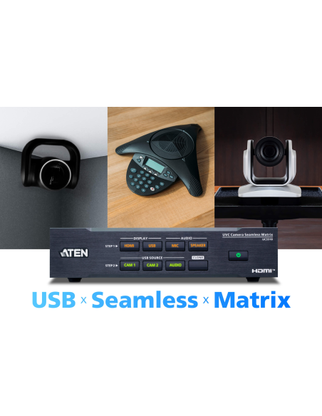 
ATEN - UC3310 Matriz sin fisuras de cámara UVC CAMLIVE MX (UC3310) ATEN