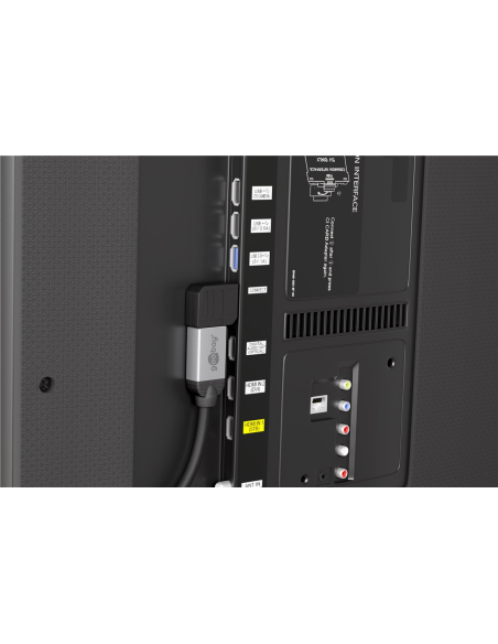 
51725 GOOBAY - Adaptador HDMI Hembra a HDMI Macho Codo 270°  Horizontal, 4K/60Hz Goobay Plástico