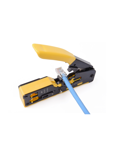 
Digitus DN-94025 Crimpadora para conectores Multi Modular Crimping Tool Pass through Suitable for 6P,8P, CAT 6, EZ 8P8C Plug