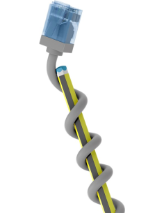 
74223 Latiguillo CAT 6A, U/UTP,  2.00 m, Gris, LSZH-TPE  Slim Delgado Goobay