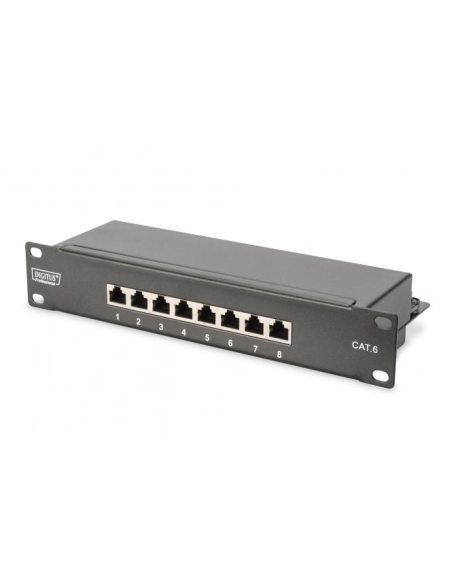 Digitus DN-91608S Panel 10"  8 Puertos FTP Cat 6 Negro 1U Digitus