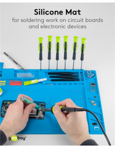 
61670 Alfombrilla de silicona flexible para soldar, reparar y hacer manualidades de forma segura. 2