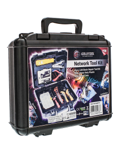 66407H Kit de herramientas básicas de reparación de red con comprobador   Goldtool 2