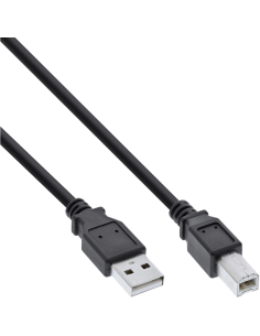 
Cable USB 2.0 (AM/BM)  0.50m Negro Doble Malla inLine