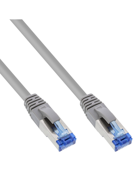 
76833 Latiguillo CAT 6A, S/FTP,  0.30 m, Gris, LSZH  InLINE