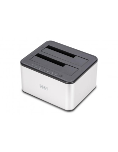  DIGITUS Estación de conexión dual de unidad de disco duro SATA de 2,5/3,5 pulgadas a USB 3.0