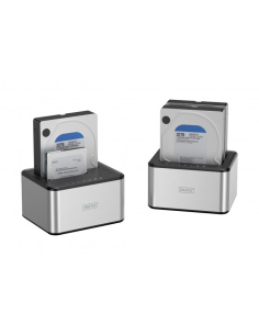  DIGITUS Estación de conexión dual de unidad de disco duro SATA de 2,5/3,5 pulgadas a USB 3.0 2