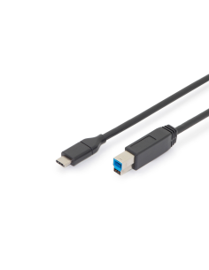 
AK-300149-010-S USB Type-C connection cable, type C to B M/M, 1.0m, Gen2, 3A, 10GB, 3.1 Version, CE, bl