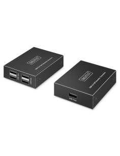 
DIGITUS DA-73120 Extensor USB 2.0, 4 puertos USB-A, 150 m Para uso con cable CAT 6 (o superior) Digitus