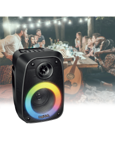 
SP0065 Altavoz Bluetooth 5.0 TWS ,5 modos de ecualización, luz RGB, negro Logilink