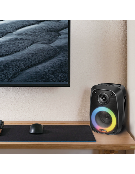 
SP0065 Altavoz Bluetooth 5.0 TWS ,5 modos de ecualización, luz RGB, negro Logilink