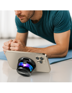 
SP0073 Altavoz Bluetooth 5.4 TWS con fijación magnética y LED, color negro Logilink