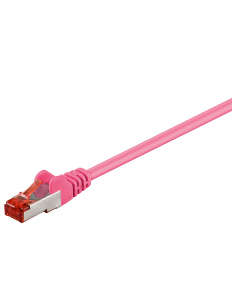 
Goobay 92456 Latiguillo CAT 6, S/FTP,  0.15 m, Rosa-Magenta, LSZH Goobay