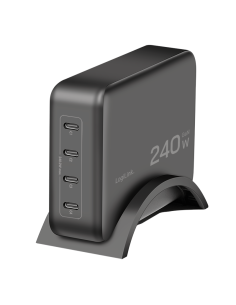 
PA0353 LOGILINK - Cargador USB-C GaN de 240 W, 4 puertos USB-C PD 3.1, 240 W, inteligente, negro Logilink 2