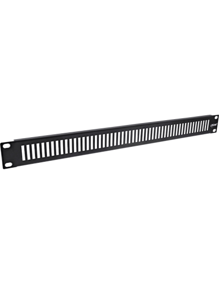 
19111F  Panel ciego 1U Rack 19" Negro Ral 9005 PERFORADO InLine