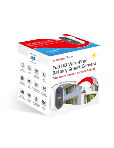 ICM 004  Cámara Inteligente Inalámbrica con Batería Full HD SUPERIOR