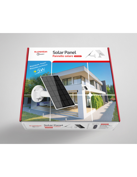 PSW001 Panel Solar Compatible con cualquier cámara alimentada por baterías de 5V, 1A CC SUPERIOR