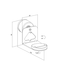 
BP0207 Soporte de pared para altavoces SONOS ERA 100 y 300, máx. 5 kg, negro 2