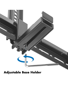 BP0205 Logilink Soporte para Soundbar Universal para barra de sonido, profundidad de 86 a 155 mm, negro 2