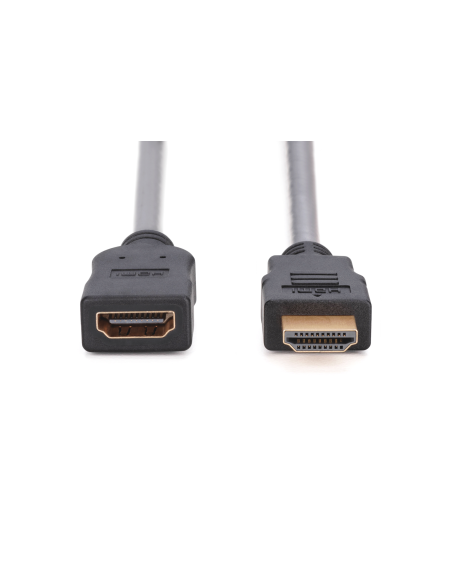 AK-330201-020-S Cable de extensión HDMI, type A MACHO/HEMBRA, 2.0m, m/Ethernet, Ultra HD 24p, gold, bl