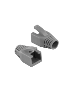 Capuchón RJ45 gris para cable Cat6 ( 10 unidades) Ø8mm