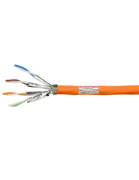 
Bobina CAT 7 S-FTP  100m Instalacion Naranja AWG23 Dca