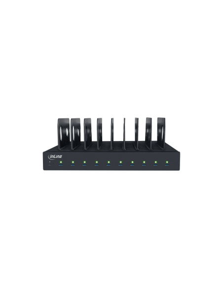 Inline 31516B Estación de carga USB-C, 10x USB-C ,PD 3.0  y QC 5.0, 1.000 W, negro Inline