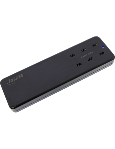 
Inline 31516I Estación de carga USB-C,  6x USB-C ,GaN PD 3.0, 120 W, negro Inline