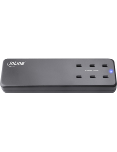 
Inline 31516I Estación de carga USB-C,  6x USB-C ,GaN PD 3.0, 120 W, negro Inline