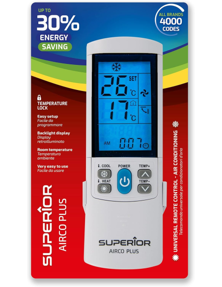 
MANDO universal para Aire Acondicionado,  AirCo Plus 4000  -- Superior Electronics