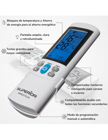 
MANDO universal para Aire Acondicionado,  AirCo Plus 4000  -- Superior Electronics