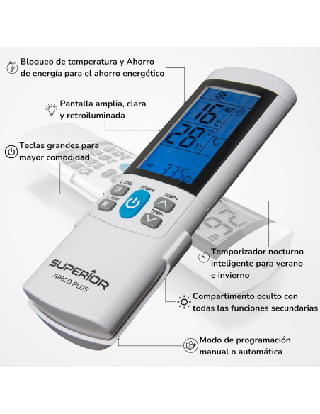 
MANDO universal para Aire Acondicionado,  AirCo Plus 4000  -- Superior Electronics