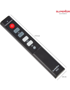 
Superior Electronics Stick - Mando a Distancia Universal con Autoaprendizaje y Teclas Grandes, Ideal para Personas Mayores y 